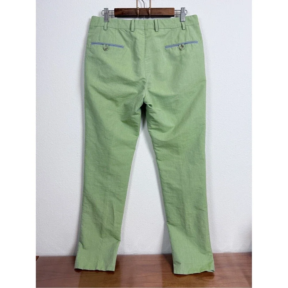 Eredi Pisano Green & Blue Slim Pants 32 *spot
